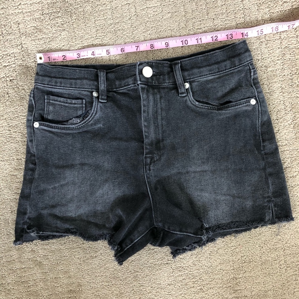 BlankNYC Black High Rise Denim Shorts